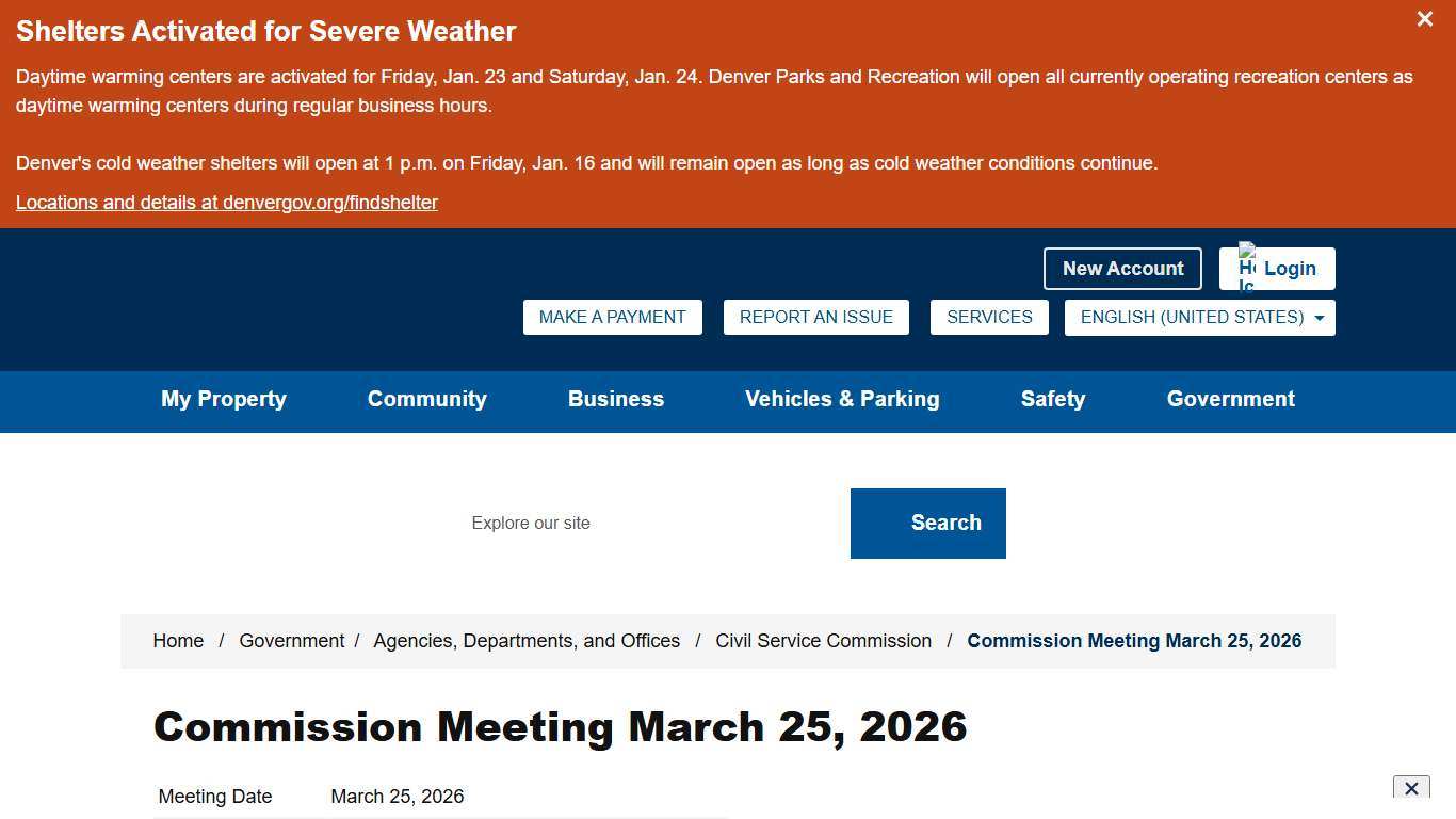 Commission Meeting March 25, 2026 - City and County of Denver