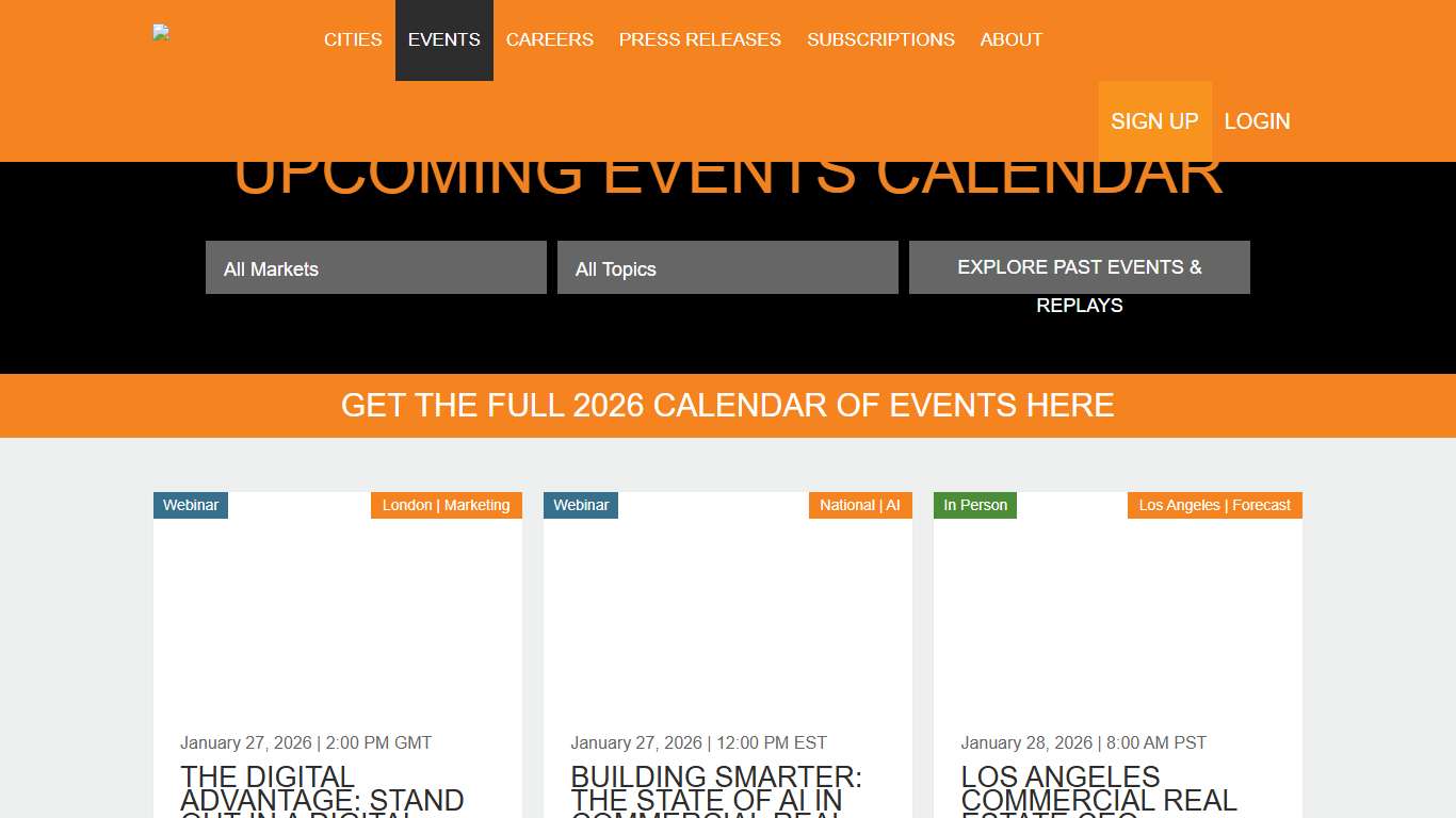 Commercial Real Estate Events